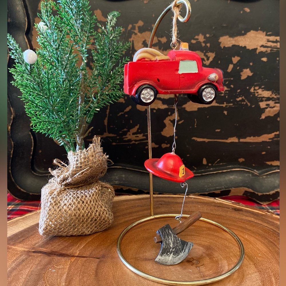 3/$15 Firefighter Christmas Ornament